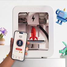 Load image into Gallery viewer, Printing a rocket with one touch from the Toybox app