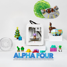 Charger l'image dans la galerie, Toybox Alpha Four Pro Saver 3D Printer Bundle